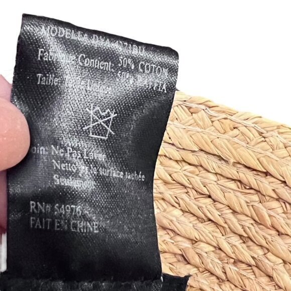 Summer Bucket Hat Natural Raffia Cotton‎ Lined Beach Travel Cruise Garden Farm - Picture 10 of 10